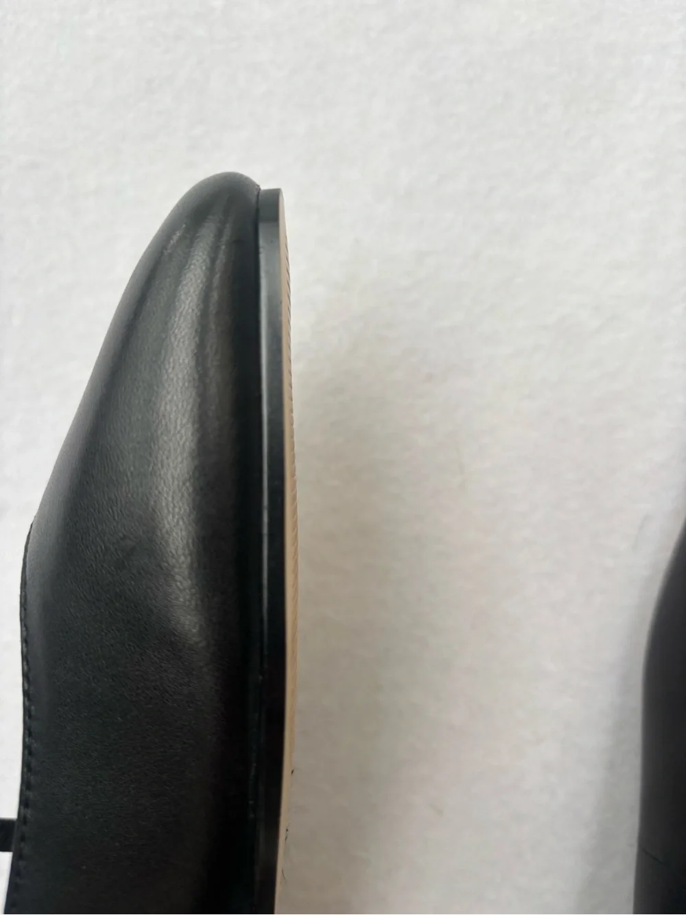 Marc Fisher Black Leather Mary Jane Ballet Flats - Picture 6 of 8